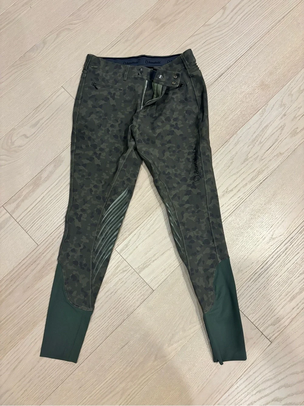 Samshield RARE knee patch camo breeches NWOT - Picture 3 of 6